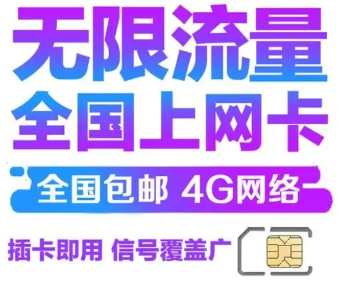 无限流量卡-联通0月租上网卡（无须实名）